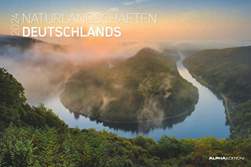 Naturlandschaften Deutschlands 2024 - Bildkalender 49,5x33 cm - die schönsten Landschaftsbilder Deutschlands - Wandkalender - Wandplaner von Alpha Edition