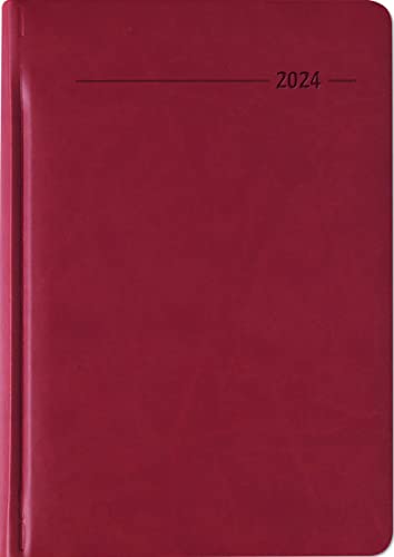Wochenplaner Tucson rot 2024 - Büro-Kalender A5 - Cheftimer - red - 1 Woche 2 Seiten - 128 Seiten - Tucson-Einband - Alpha Edition von Alpha Edition