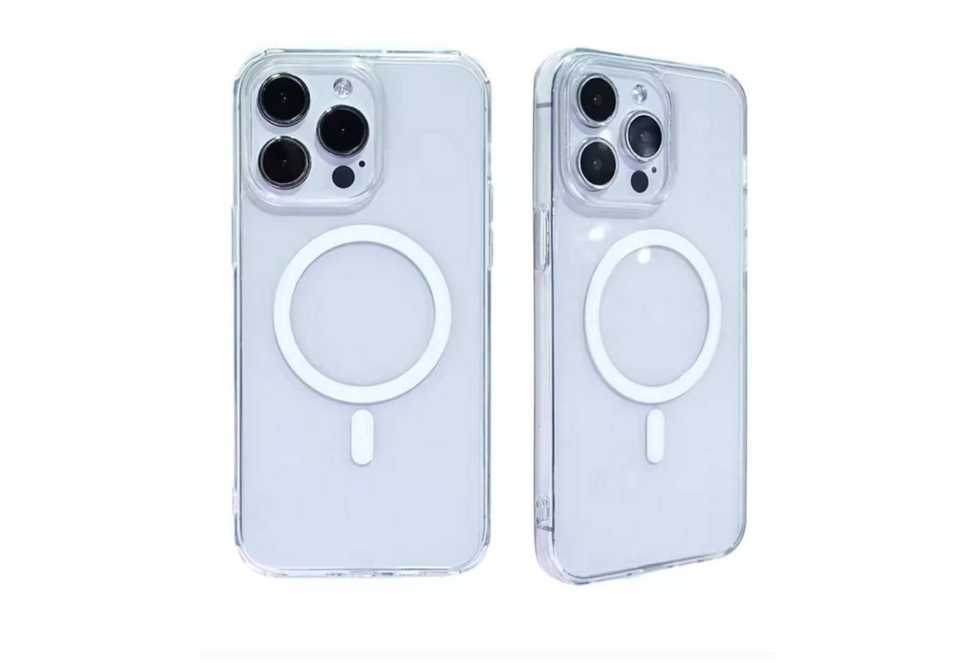 Alpha Electronics Handyhülle MagSafe Hülle für Apple iPhone 14 Plus Case transparent, Wireless charging kompatibel, magnetisch von Alpha Electronics