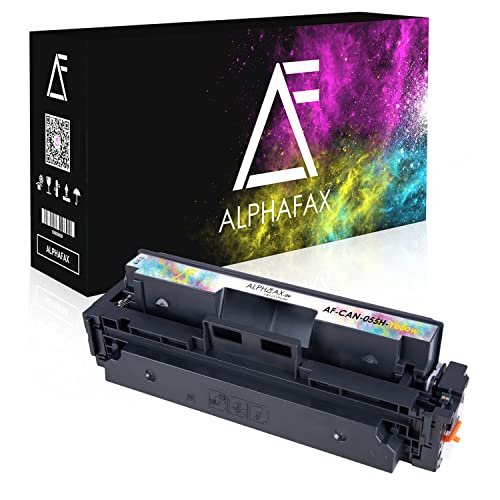 Alphafax Toner kompatibel mit Canon 055H 055 für i-SENSYS MF744Cdw MF742Cdw LBP663Cdw MF746Cx LBP664Cx MF740C LBP660C,Yellow 5.900 Seiten von Alphafax