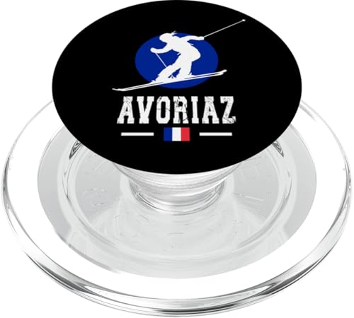 Avoriaz Skigebiet Französische Alpen Berg Frankreich Alpine PopSockets PopGrip für MagSafe von Alps Souvenir Shop