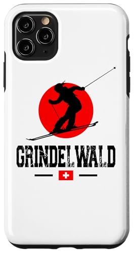 Hülle für iPhone 11 Pro Max Grindelwald Skigebiet Schweizer Alpen Berg Schweiz von Alps Souvenir Shop