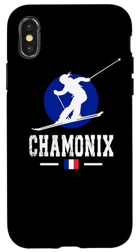 Hülle für iPhone X/XS Chamonix Skigebiet Französische Alpen Berg Frankreich Alpine von Alps Souvenir Shop