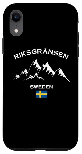 Riksgränsen Schwedische Berge Alpenschweden Skigebiet Hülle für iPhone XR von Alps Souvenir Shop