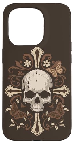 Hülle für iPhone 15 Pro Y2K Grunge Aesthetic Alt Goth Skull Cross Gothic von Alt Clothes Grunge Y2K Shirts For Men & Women Co