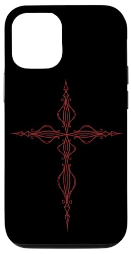 Hülle für iPhone 12/12 Pro Gothic Cross Grunge Romantische Alternative Mall Goth von Alt Grunge Emo Egirl Eboy Goth Aesthetic Graphic