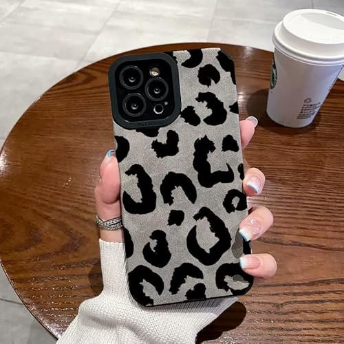 Altartar Handyhülle für iPhone 16 Plus Hülle Leopard Muster Ultra Dünn Schutzhülle Weiche Silikon Case Cover Niedlich Ästhetisch Stoßfest Bumper Hülle für iPhone 16 Plus Frauen Mädchen,Schwarz von Altartar