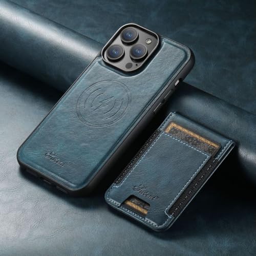 Altartar Magnetisch Handyhülle für iPhone 16 Pro Max Hülle mit Kartenfach,Magnetischer Wallet Handy Kreditkartenetui Klapphülle mit Ständer Stoßfest Leder Schutzhülle für iPhone 16 Pro Max-Blau 1 von Altartar