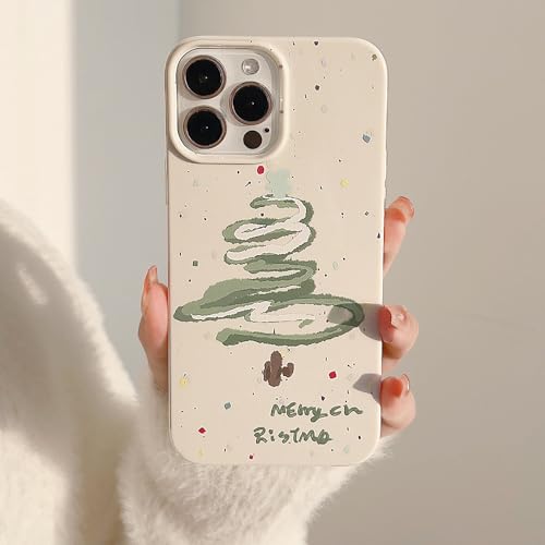 Altartar Weihnachten Handyhülle für iPhone 16 Pro Hülle,Hülle mit Aesthetic Christmas Design Weiche TPU Silikon Schutzhülle Frauen Mädchen Flexibel Anti-Kratzer Case für iPhone 16 Pro-Weiß1 von Altartar