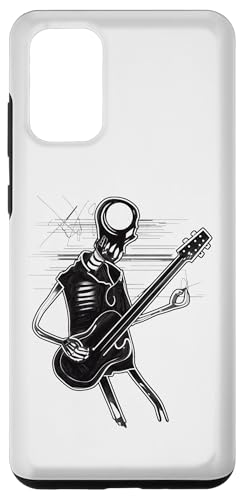 Hülle für Galaxy S20+ Gothic Skull Musiker spielt Gitarre von Alternative Fashion Co.