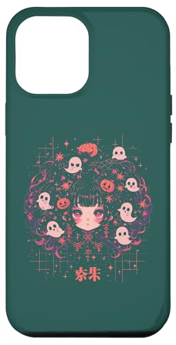 Hülle für iPhone 12 Pro Max Halloween Kürbis Pastell Anime Girl Waifu Fledermäuse Gruseliges Kawaii von Alternative Halloween Manga Japan Anime Woman co.