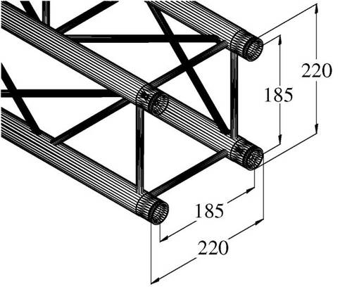 Alutruss DECOLOCK DQ4-1000 4-Punkt Traverse 100cm von Alutruss