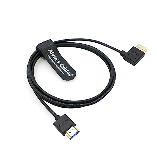 Alvin's Cables 8K 2.1 HDMI-Kabel High Speed für Atomos Ninja V Monitor, gerade auf links gewinkelt, HDMI-Kabel für Z CAM E2, Sony FS5| FS7| A7S3 Kameras, 1,5 m von Alvin's Cables