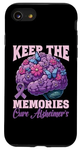 Hülle für iPhone SE (2020) / 7 / 8 Alzheimer - Demenz Dement Lila Schleife Alzheimer von Alzheimer Geschenke & Ideen