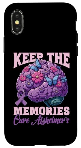 Hülle für iPhone X/XS Alzheimer - Demenz Dement Lila Schleife Alzheimer von Alzheimer Geschenke & Ideen