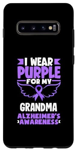 Hülle für Galaxy S10+ Ich trage Lila, um meine Großmutter auf Alzheimer aufmerksam zu machen von Alzheimer's Awareness Apparel & Gifts