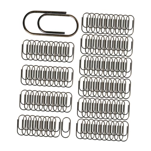 Amagogo 100pcs Paper Clips Paperclips Multifunktion tragbare Metall -Büro -Versorgung Notizen Klassifizierte Clips für Schreibwarendokumente, Schwarz Amagogo 100pcs Paper Clips Paperclips Multifunktion tragbare Metall -Büro -Versorgung Notizen Klassifizierte Clips für Schreibwarendokumente, Schwarz von Amagogo