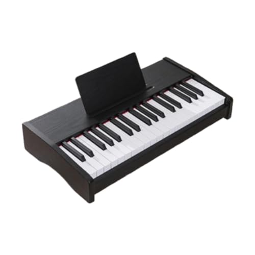 Amagogo Kids Piano Keyboard Instrument Spielzeug 37 Tasten Holz tragbares Geburtstagsgeschenk Spielzeug elektronisches Klavier für Kleinkinder 3+ Mädchen und, Schwarz von Amagogo