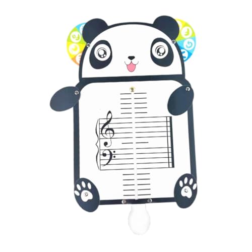 Amagogo Musik-Lesetafel, fünfzeilige Partitur, Cartoon-Tier, Lernen, ideale Lehrhilfe, Musik-Whiteboard für Studenten, Panda-form von Amagogo