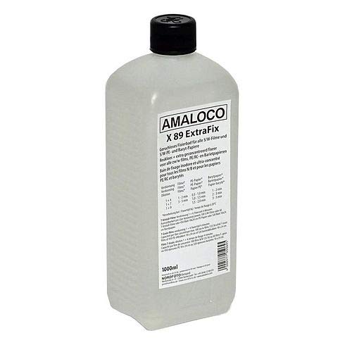 AMALOCO X 89 ExtraFix 1L geruchloses Fixierkonzentrat für alle S/W Filme und S/W PE- und Baryt-Papiere von Amaloco