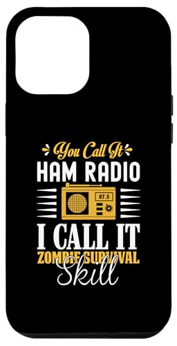 Hülle für iPhone 15 Plus You call it Ham Radio I Call it Zombie Survival Skill von Amateurfunker Morsecode Rufzeichen Frequenz