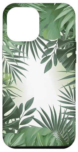 Hülle für iPhone 12 Pro Max Grüne tropische Blätter Dschungel Monstera Botanisches Blattmuster von Amazing Cases Store