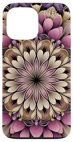 Hülle für iPhone 13 Pro Max Blumen-Mandala-Kunst, botanisches Muster, Pflanze, Mama, Blume, Mädchen von Amazing Cases Store