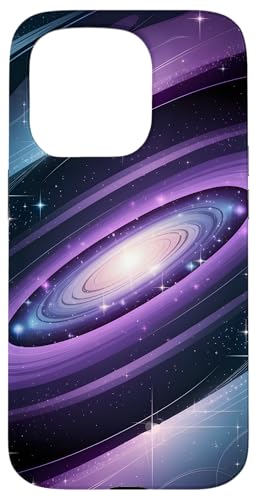 Hülle für iPhone 15 Pro Kosmische Galaxie, wirbelnder Nebel, himmlischer Weltraum, Kunstmuster von Amazing Cases Store