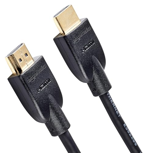 Amazon Basics - 4K HDMI-Kabel, 18 Gbit/s Highspeed mit Ethernet, 4K@60Hz, 2160p, 1.8 m, Schwarz von Amazon Basics