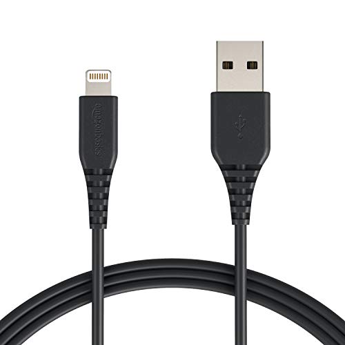 Amazon Basics Lightning auf USB A Kabel, Apple MFi Zertifiziert - schwarz, 1,8 m, 2er Pack von Amazon Basics