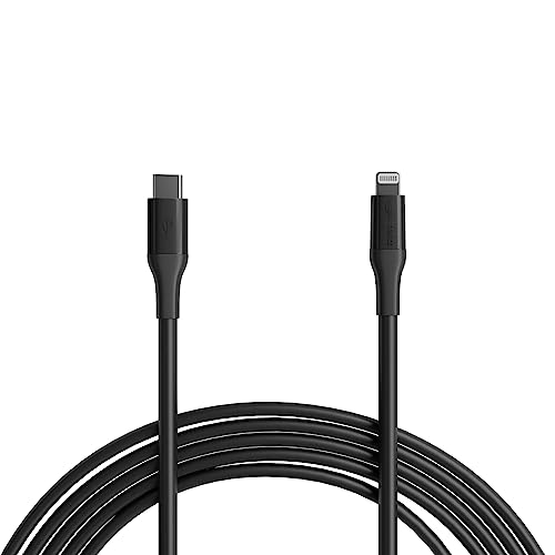 Amazon Basics USB-2.0 Typ-C auf Lightning-Kabel (MFi-zertifiziert), 3 m, Schwarz von Amazon Basics