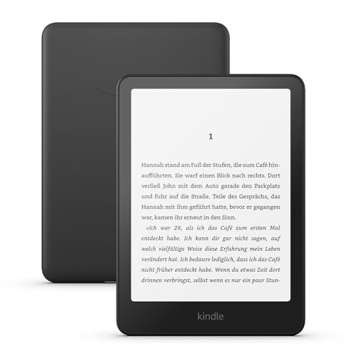 Der neue Amazon Kindle Paperwhite (16 GB) – Unser schnellster Kindle, mit neuem 7-Zoll-Display und wochenlanger Akkulaufzeit – mit Werbung – schwarz von Amazon