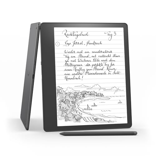 Kindle Scribe (64 GB) – der erste Kindle, der auch EIN digitales Notizbuch ist – mit Paperwhite-Bildschirm (10,2 Zoll, 300 ppi) und Premium-Eingabestift von Amazon