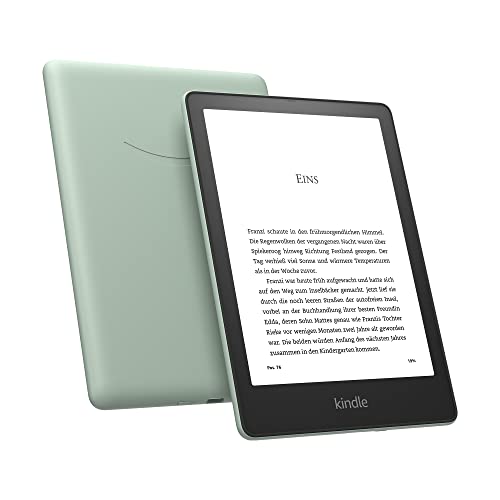 Zertifiziert und generalüberholt Kindle Paperwhite Signature Edition (32 GB) – Mit 6,8 Zoll (17,3 cm) großem Display, kabelloser Ladefunktion – mit Werbung - Agavengrün von Amazon