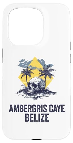 Hülle für iPhone 15 Pro Ambergris Caye Belize-Souvenir, Erinnerung an einen Urlaub in Belize von Ambergris Caye Belize Reminder Souvenir