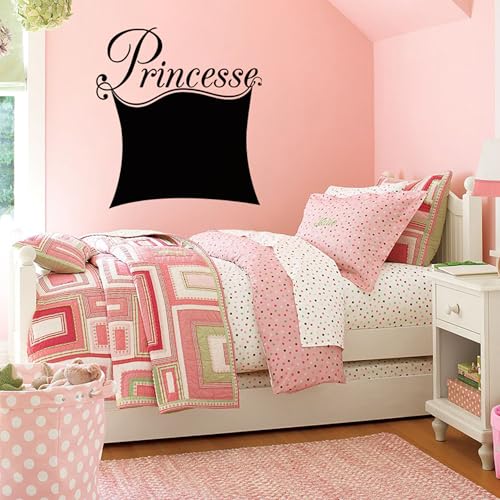 Ambiance Sticker Kreidetafel – Wandsticker, selbstklebend, abwischbar, Design Prinzessin, 55 x 50 cm von Ambiance Sticker