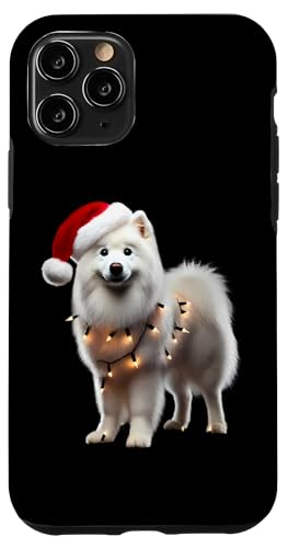 Hülle für iPhone 11 Pro Amerikanischer Eskimo-Hund, Weihnachtsmütze, Besitzer der Weihnachtsbeleuchtung, Mama, Papa von American Eskimo Dog Christmas Products