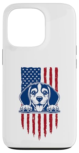 Hülle für iPhone 13 Pro Amerikanische Beagle-Flagge für Hundeliebhaber, patriotische USA-Flagge von American Flag Patriotic Red White and Blue