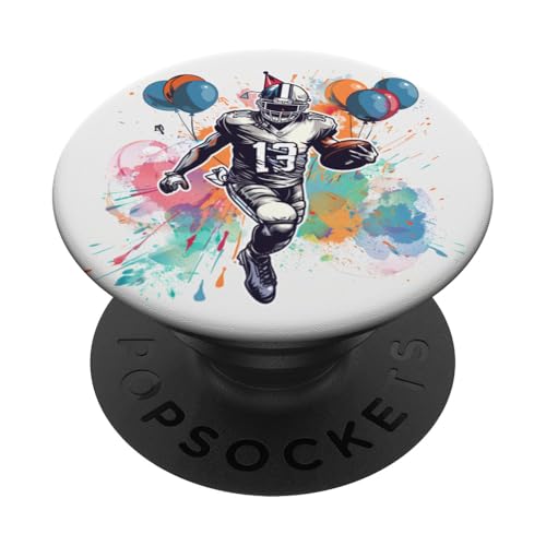 American Football Birthday Vibe Kostüm für Enthusiasten PopSockets mit austauschbarem PopGrip von American Football Birthday Outfit