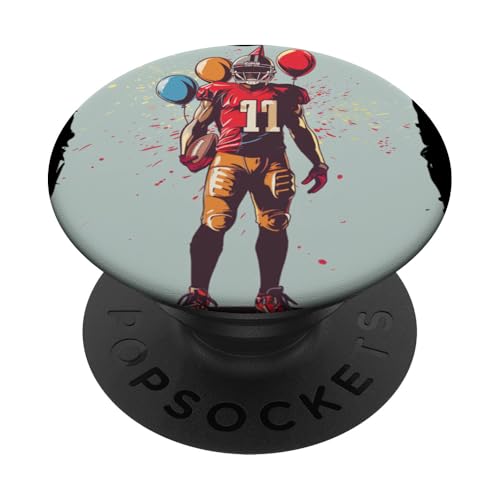 Happy American Football Geburtstag für Sportliebhaber PopSockets mit austauschbarem PopGrip von American Football Birthday Outfit