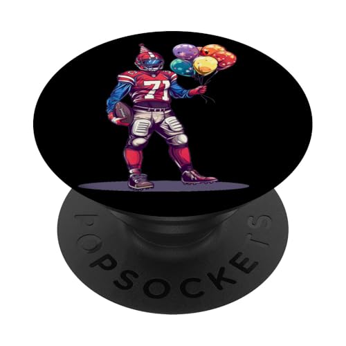 Schöner Fußball-Geburtstagsspaß für einen Spieltag PopSockets mit austauschbarem PopGrip von American Football Birthday Outfit