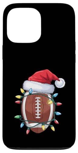 American Football Weihnachtsmotiv mit Lichterkette u Hülle für iPhone 13 Pro Max von American Football Christmas Decorations Ideas For