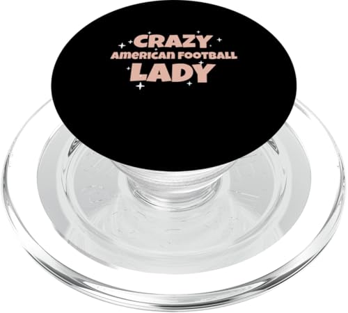 Crazy American Football Lady - American Football Player PopSockets PopGrip für MagSafe von American Football Designs