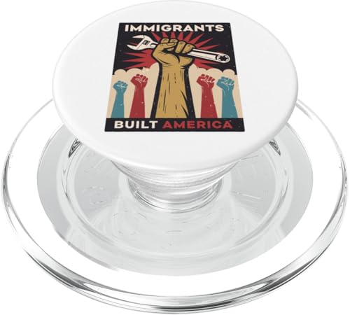 Die Macht der Einwanderer — Vintage Immigrants Built America PopSockets PopGrip für MagSafe von American Future Built by American Immigrants