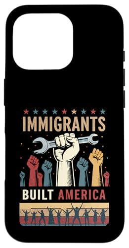 Hülle für iPhone 16 Pro Vintage Immigrant Strength - Built on Hard Work von American Future Built by American Immigrants