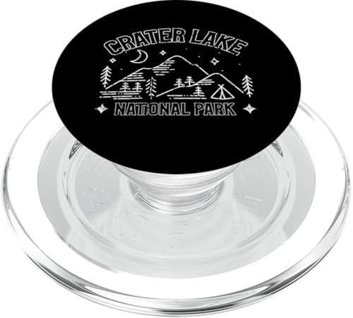 Crater Lake National Park Erkunden Sie das Adventure Camp Mountain PopSockets PopGrip für MagSafe von American Natural Outdoor Wilderness