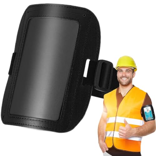 Amesor Armkartenhalter, Ausweishalter-Armband - Elastische wasserdichte Passkartenhülle für Herren - Geschäftsbedarf, horizontale Abzeichenarmbänder für Schulen, Restaurants, Fabriken, Flughäfen, von Amesor