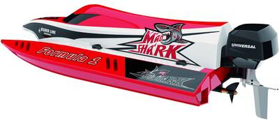 Amewi Mad Shark V2 - Betriebsbereit (RTR) - Schwarz - Rot - Wei� - Boot - Elektromotor - 2.4 GHz - 1200 mAh (26075) von Amewi