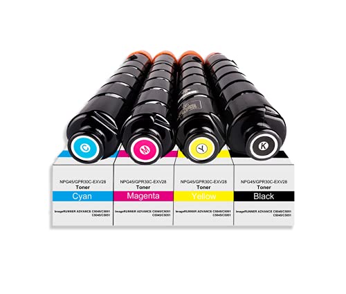 Amla Toner Kompatibel mit Canon C-EXV28 Toner C-EXV 28 Schwarz Canon 2789B002 Toner NPG45 GPR30 Ersatz für Canon iR-ADV C5255 C5045 C5051 C5250 Canon iR-ADV C5255i C5045i C5051i C5250i von Amla