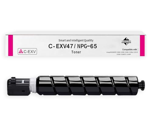 Amla Toner Kompatibel mit Canon C-EXV47 Toner Magenta Canon EXV47 Magenta Toner NPG-65 GPR51 Canon 8518B002 für Canon C355i Canon C355iFC Canon C355P Canon C351iF C255i C350i C350P Canon C250 Toner von Amla